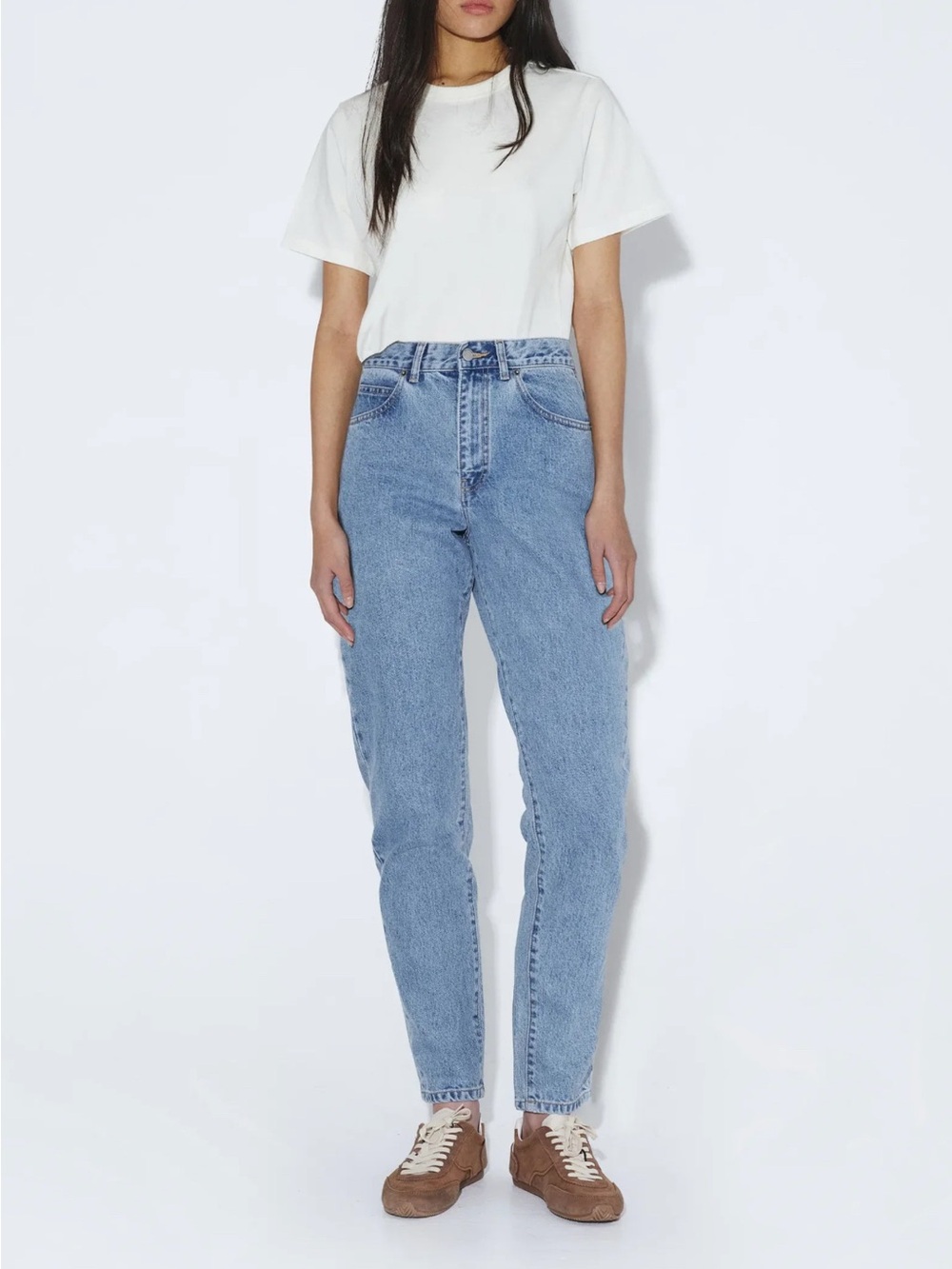 Dr. Denim High-Rise Light Blue Mom Jeans